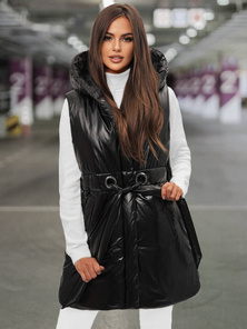 Chaleco de mujer negro OZONEE O/DK119/1