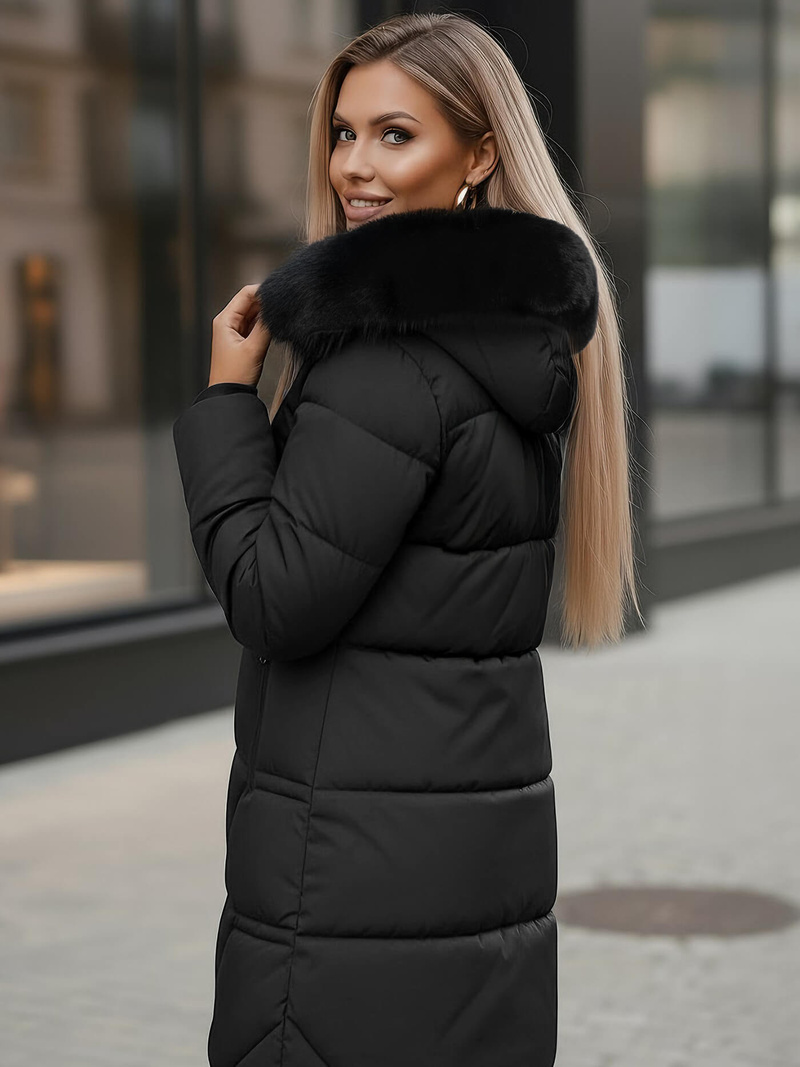 Chaqueta de mujer negra OZONEE JS/16M9099/392Z