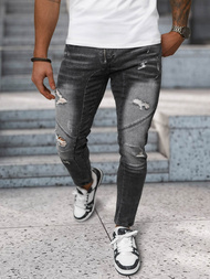 Vaqueros de hombre negras OZONEE NB/MP0045N