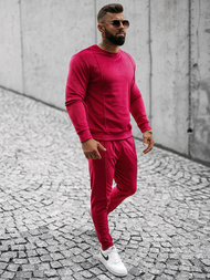 Chándal de hombre burdeos OZONEE O/12129