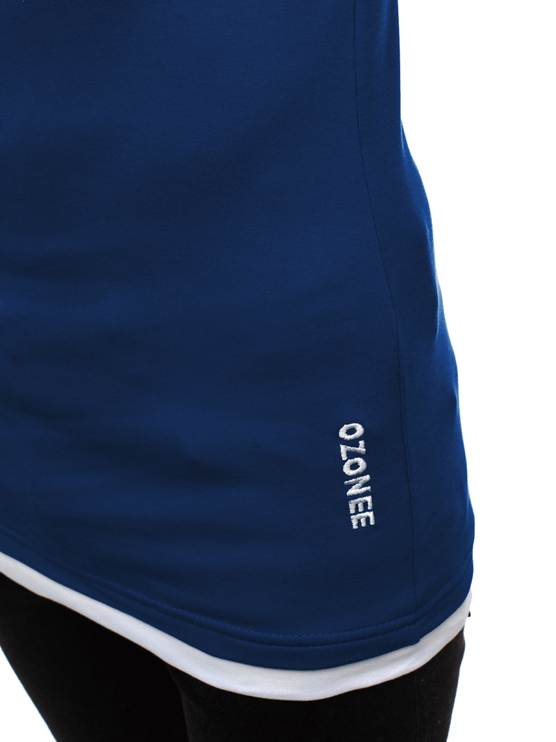 Camiseta de hombre índigo OZONEE O/1273Z