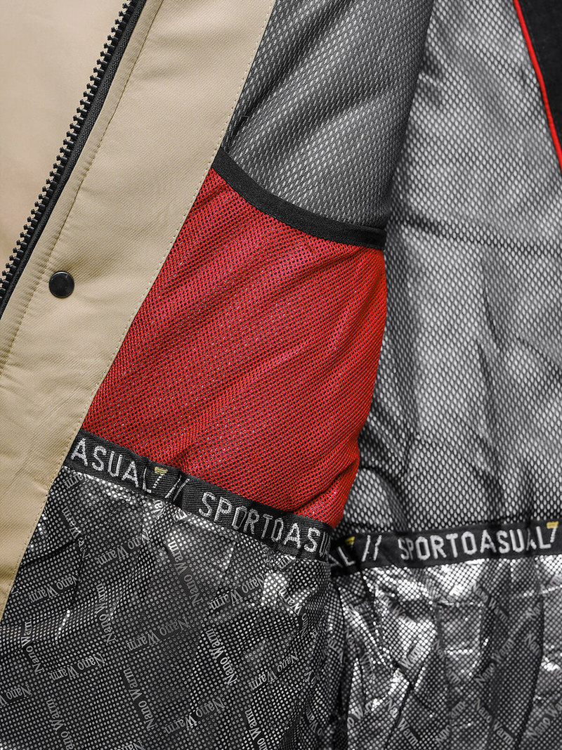 Chaqueta de hombre beige OZONEE JS/22M322/62