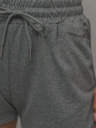 Pantalones cortos de chándal para mujer grafito OZONEE JS/8K1256/5Z