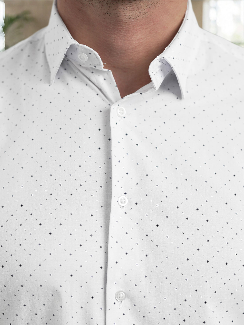 Camisa de hombre blanca OZONEE V/V185Z