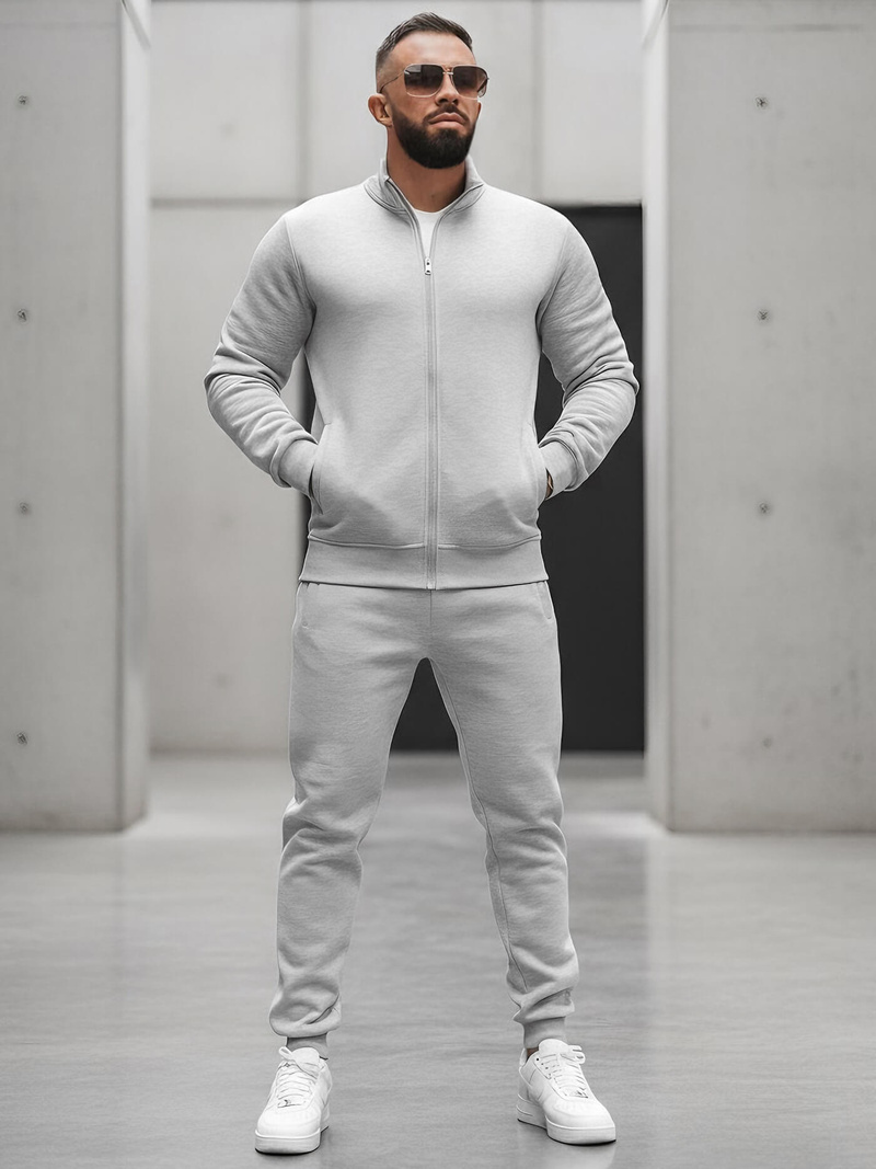 Chándal de hombre gris OZONEE JS/68C10385/2