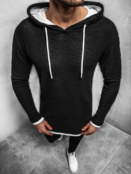 Sudadera de hombre negra OZONEE O/1252Z