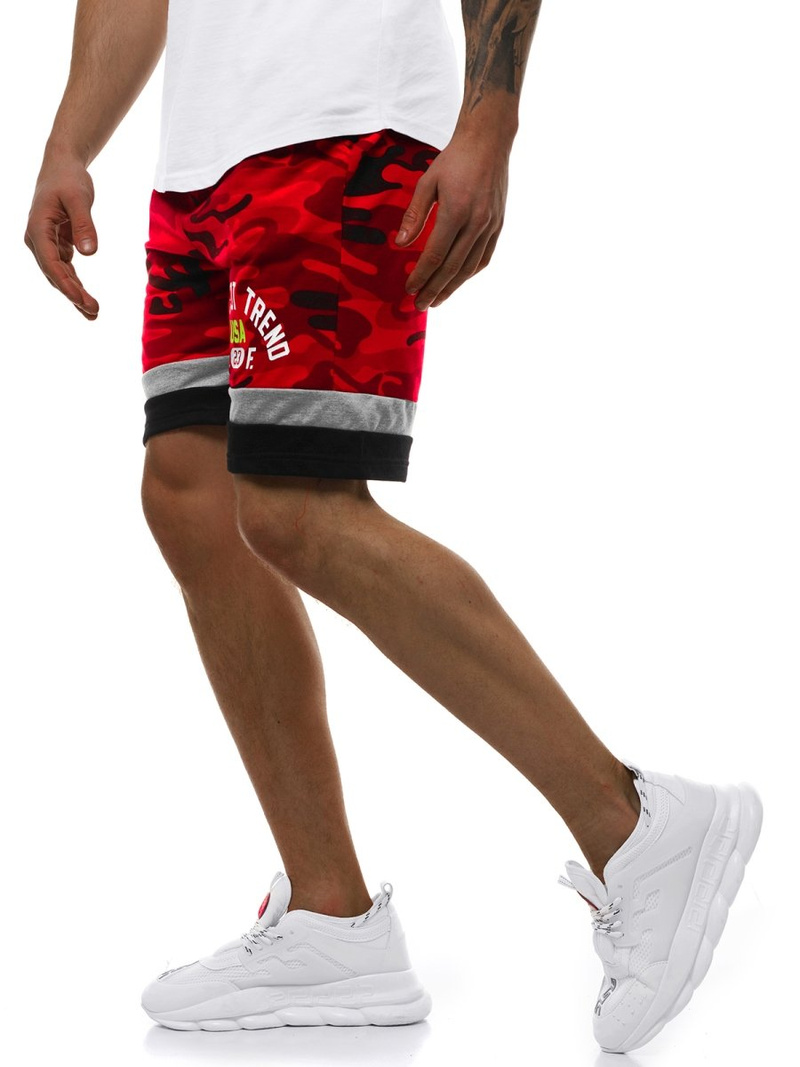 Pantalón corto de hombre rojo JS/KK300152