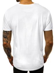 Camiseta de hombre blanca OZONEE JS/KS1998