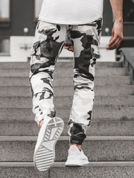 Pantalón jogger de hombre negro-blancos OZONEE A/404