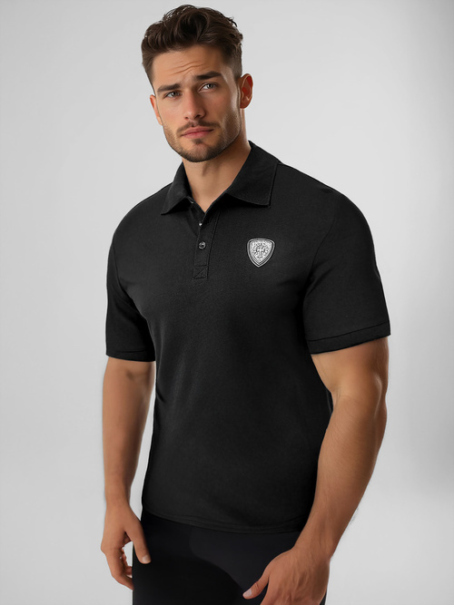 Polo de hombre negro OZONEE NB/MT3121Z