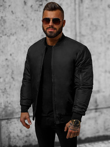 Chaqueta de hombre negra OZONEE JS/AK95Z