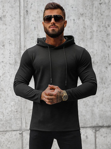 Sudadera de hombre negra OZONEE O/D7249