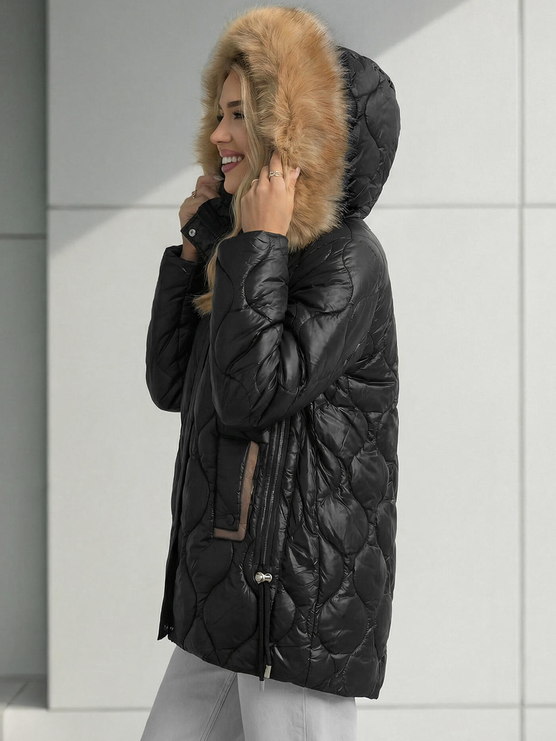 Chaqueta de mujer negra OZONEE O/5M3226/392Z