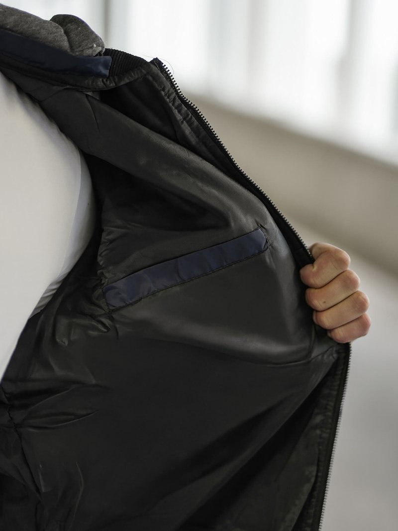 Chaqueta de hombre azul marino OZONEE JS/8M986/215Z