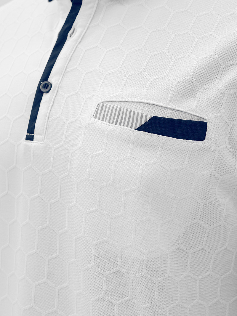 Polo de hombre blanca OZONEE O/QQ923