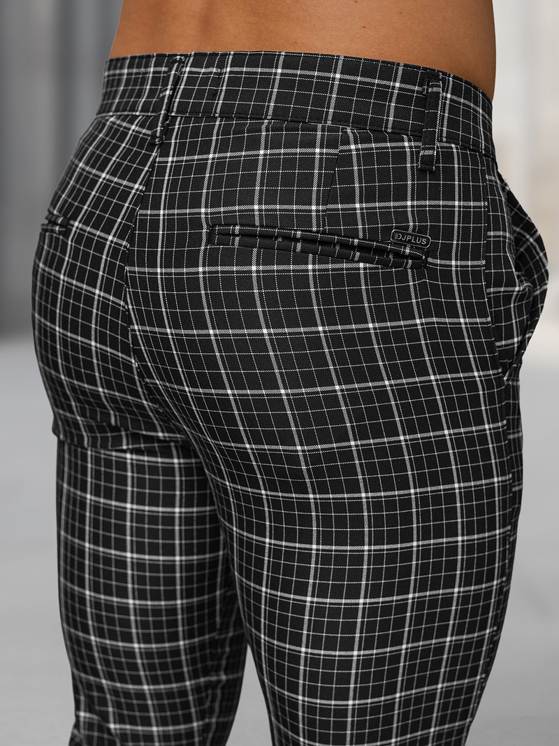 Pantalón chino de hombre negro OZONEE DJ/5515Z