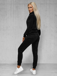 Chándal velour de mujer de negro OZONEE JS/8C1176/3