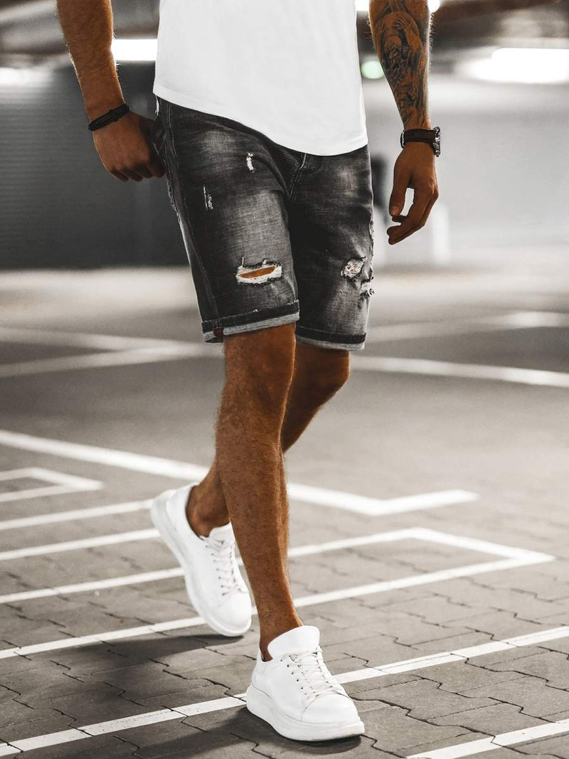 Pantalón corto de hombre grafito OZONEE NB/MP0035GZ