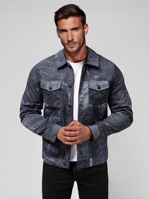 Chaqueta de hombre azul marino OZONEE O/3A178Z