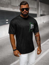 Camiseta de hombre negra OZONEE O/3C333