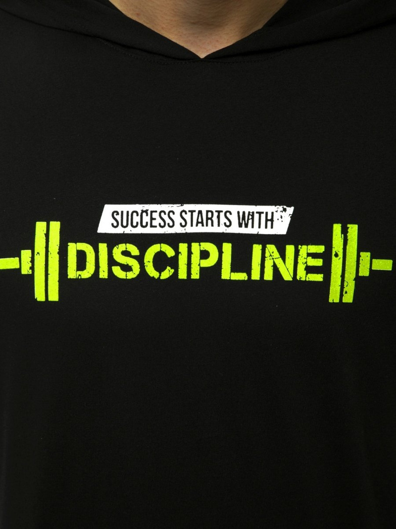 Camiseta sin mangas de hombre negro-amarilla OZONEE MACH/M1211