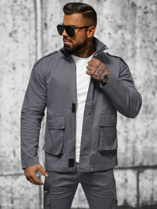 Chaqueta de hombre grafito OZONEE O/G3035