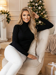 Suéter de mujer negro OZONEE JS/8003/9Z