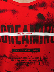 Camiseta sin mangas de hombre roja OZONEE JS/SS11053