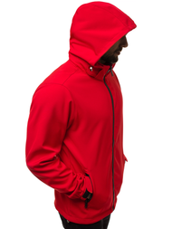 Chaqueta softshell de hombre roja OZONEE JS/56008Z