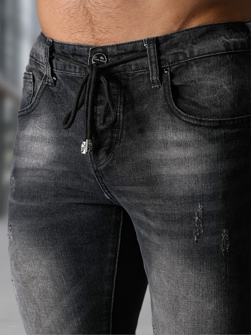 Vaquero de hombre negras OZONEE NB/MP0063/1NZ