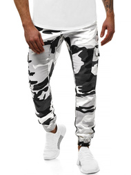 Pantalón jogger de hombre negro-blancos OZONEE A/404