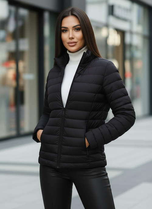 Chaqueta de mujer negra OZONEE JS/16M9109/392Z