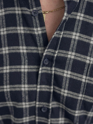 Camisa de hombre azul marino OZONEE V/V173