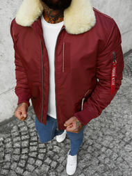 Chaqueta de hombre burdeos OZONEE O/X1026KZ