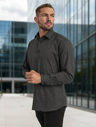 Camisa de hombre negra OZONEE V/V184