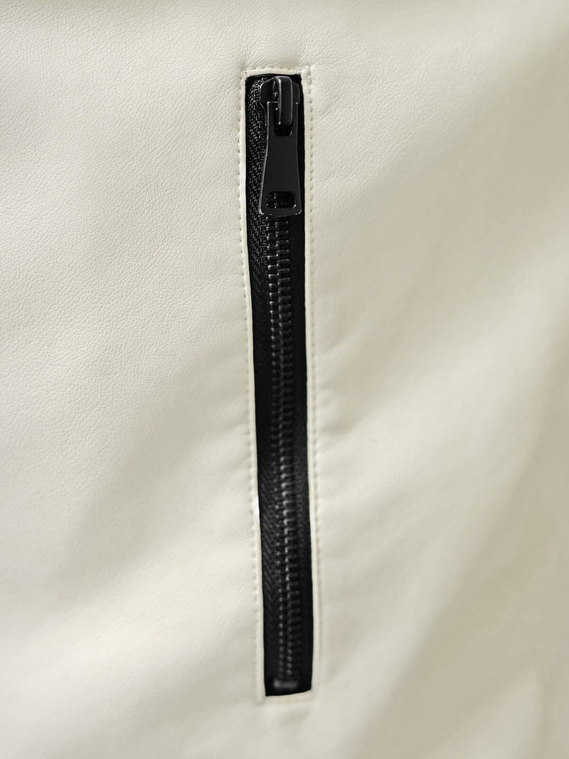 Chaqueta de cuero de hombre crudo OZONEE JS/11Z8107