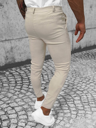 Pantalón chino de hombre beige OZONEE O/P4049