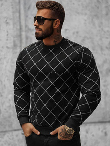 Sudadera de hombre negra OZONEE O/D7459