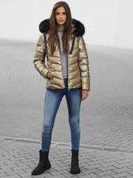 Chaqueta de mujer en oro OZONEE JS/M773/403Z