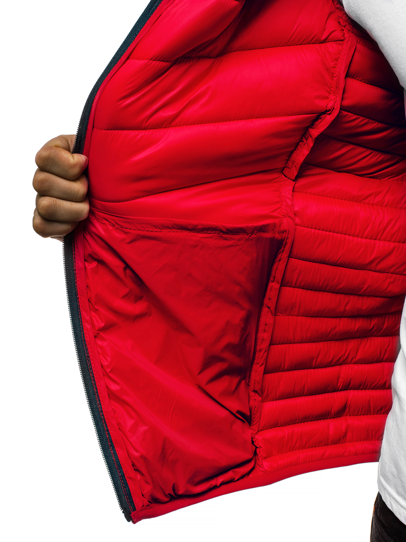 Chaqueta de hombre roja OZONEE JB/JP1137Z
