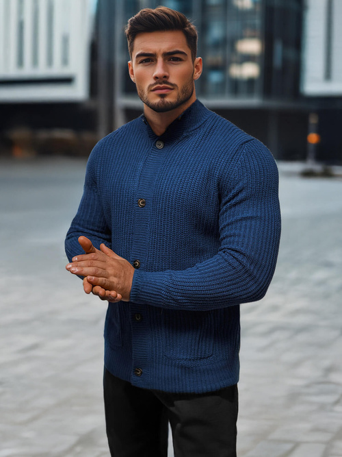 Jersey de hombre azul marino OZONEE NB/MM6020/6Z