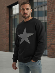 Sudadera de hombre negra OZONEE JS/65B3920/3