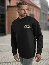 Sudadera de hombre negra OZONEE JS/65B3918/3