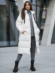 Chaqueta de mujer blanca OZONEE JS/5M3163/281Z