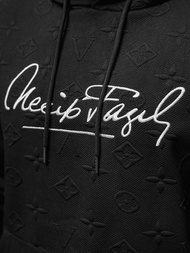 Sudadera de hombre negra OZONEE JS/3B572