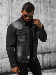 Chaqueta vaquera de hombre negra OZONEE NB/MJ521N