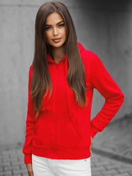 Sudadera de mujer roja OZONEE JS/W03Z