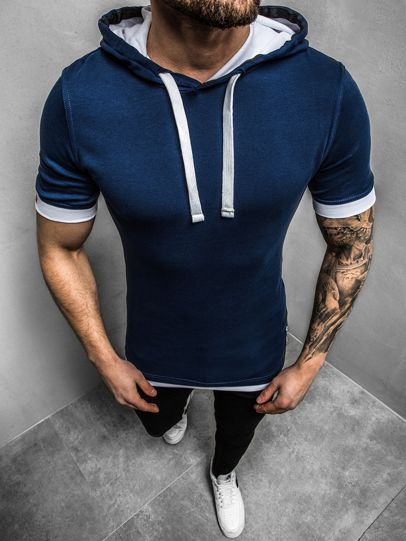 Camiseta de hombre índigo OZONEE O/1273Z