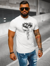 Camiseta de hombre blanco OZONEE NB/MT3045