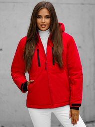 Chaqueta de mujer roja OZONEE JS/HH012/5Z